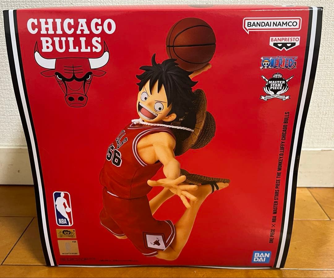 ワンピース　ベースショップ　NBA 　ルフィ　フィギュア　ブルズ　シカゴ