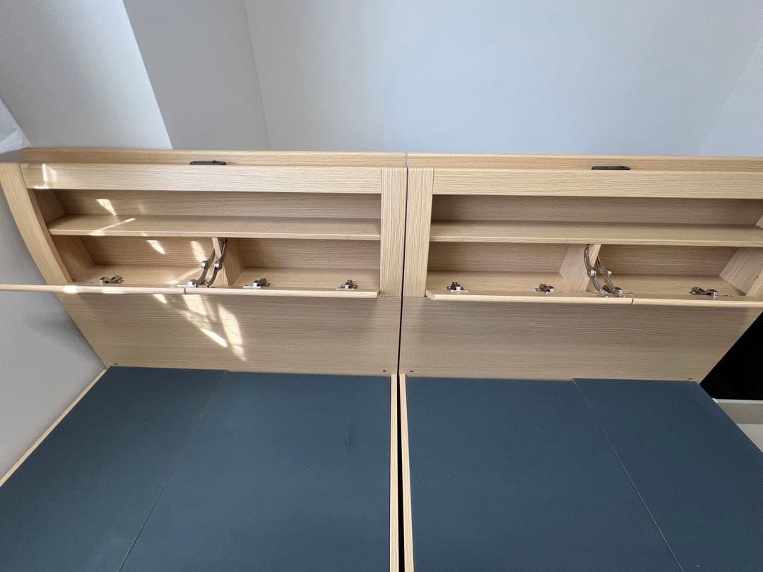 ニトリ　シングルベッドフレーム 引き出し収納付き 2つセット　引き取り限定