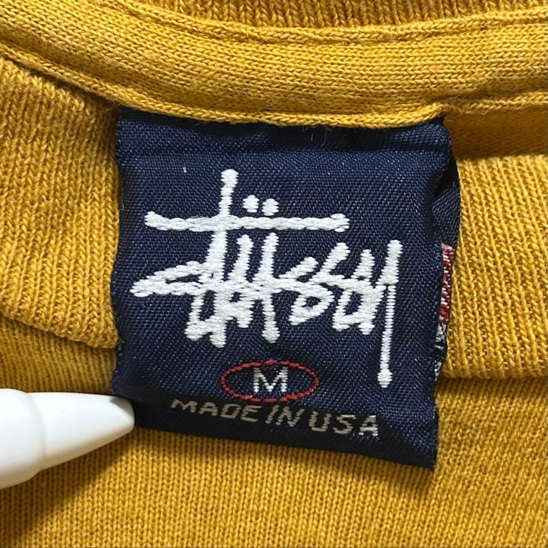 【USA製】STUSSY ドラゴン Tシャツ M 90s ビッグプリント