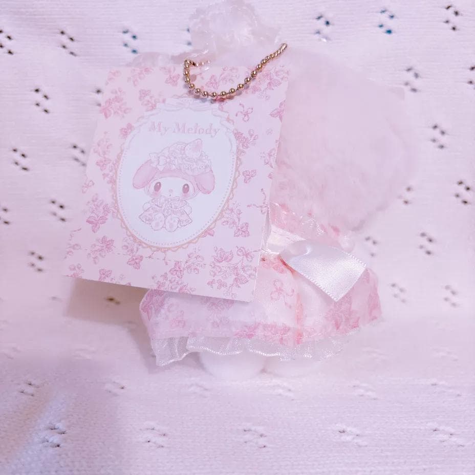 マイメロディ 白いちご ボールチェーンぬいマスコット