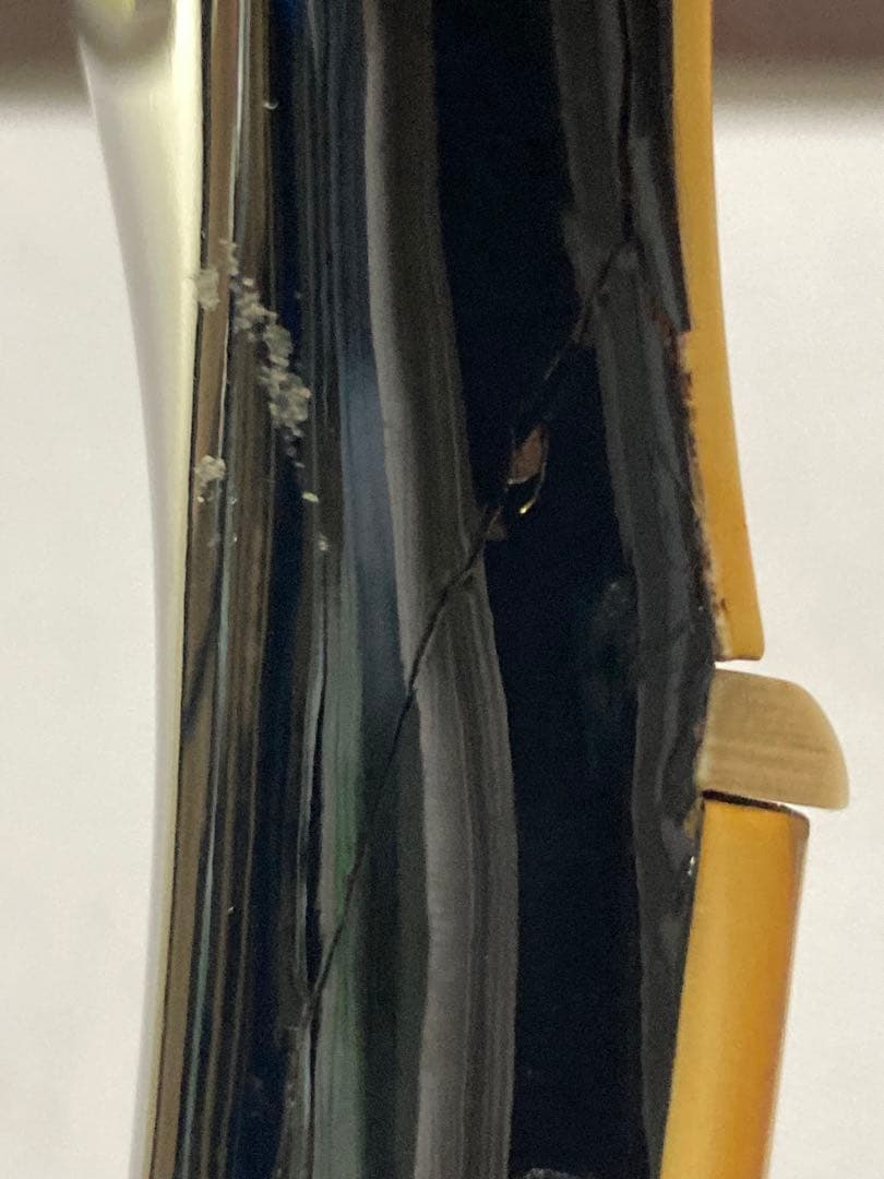 Burny ブラックレスポールカスタム　イナズマインレイ　ジャンク