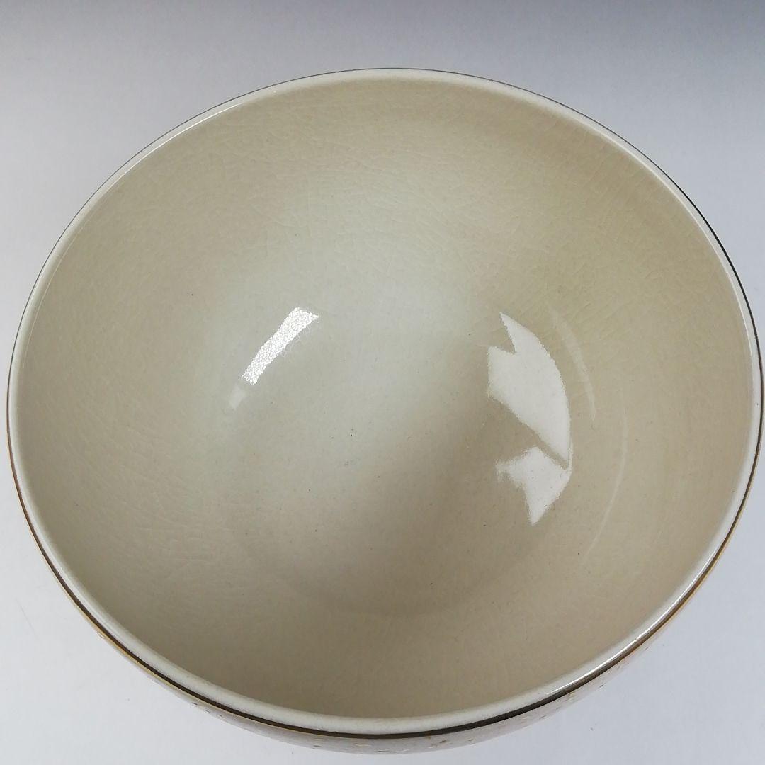 Ｔ７３２　茶碗　『九谷焼』『金箔三彩』『明山 造』　共箱　抹茶碗　茶道具