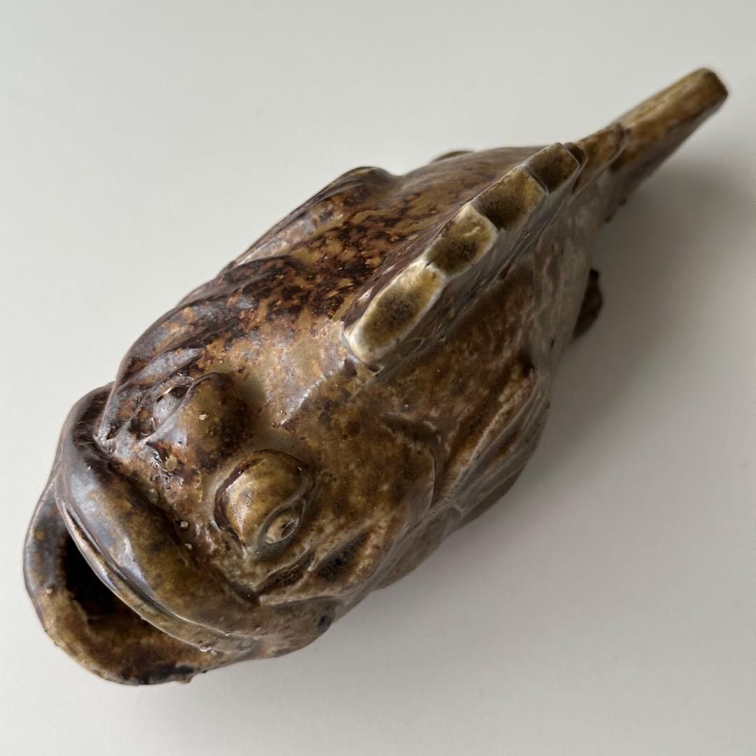 鷹取閑山 備前 花器 魚 掛花入