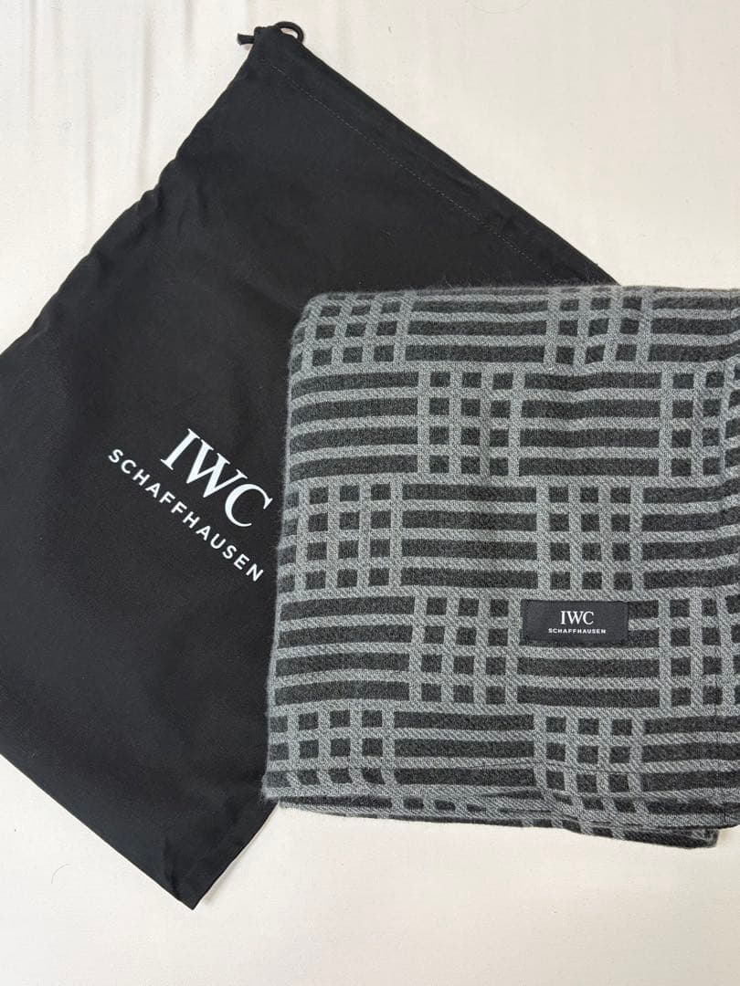【ノベルティ】IWC カシミアブランケットストール　インヂュニア柄　新品未使用