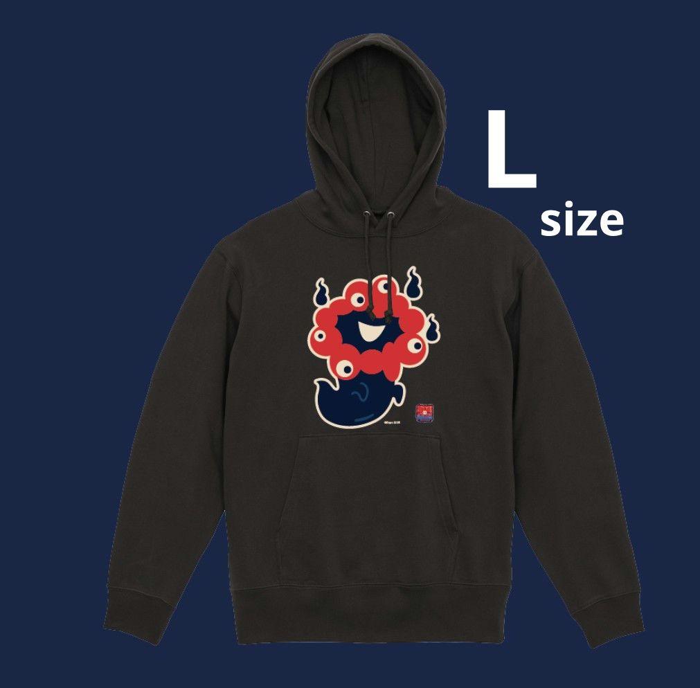 EXPO2025 ミャクミャク【初耳怪談EXPO】パーカー ブラック Lサイズ