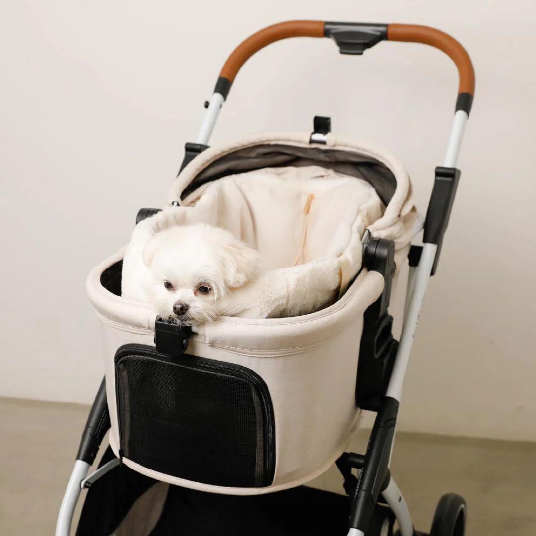 moncheri ペットカートコーデュロイファーバッグ