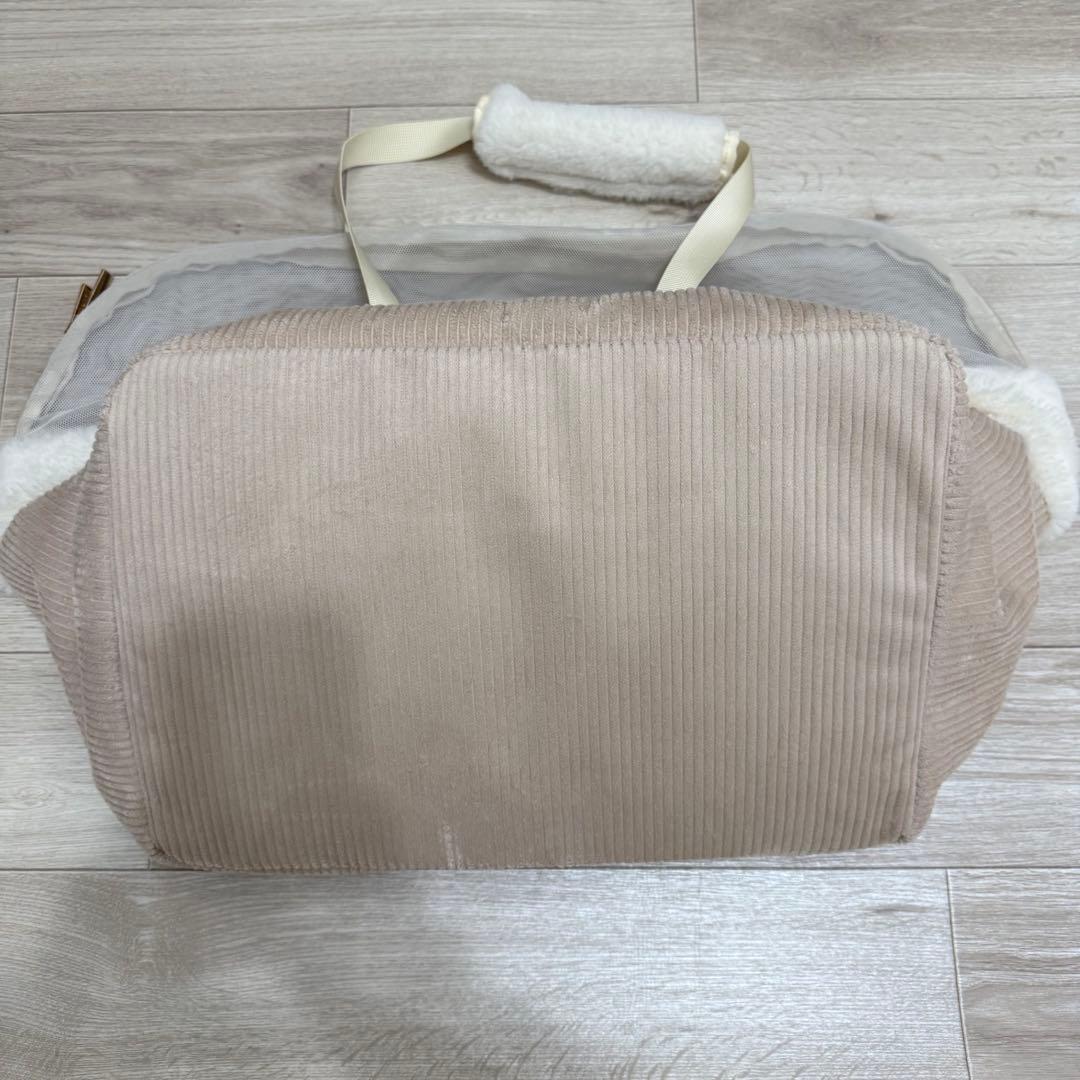 moncheri ペットカートコーデュロイファーバッグ