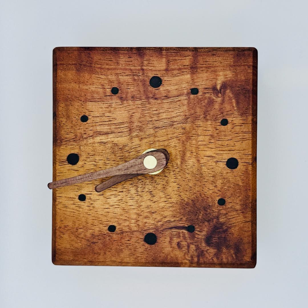 ハンドメイド ハワイアンコアウッド 置き時計