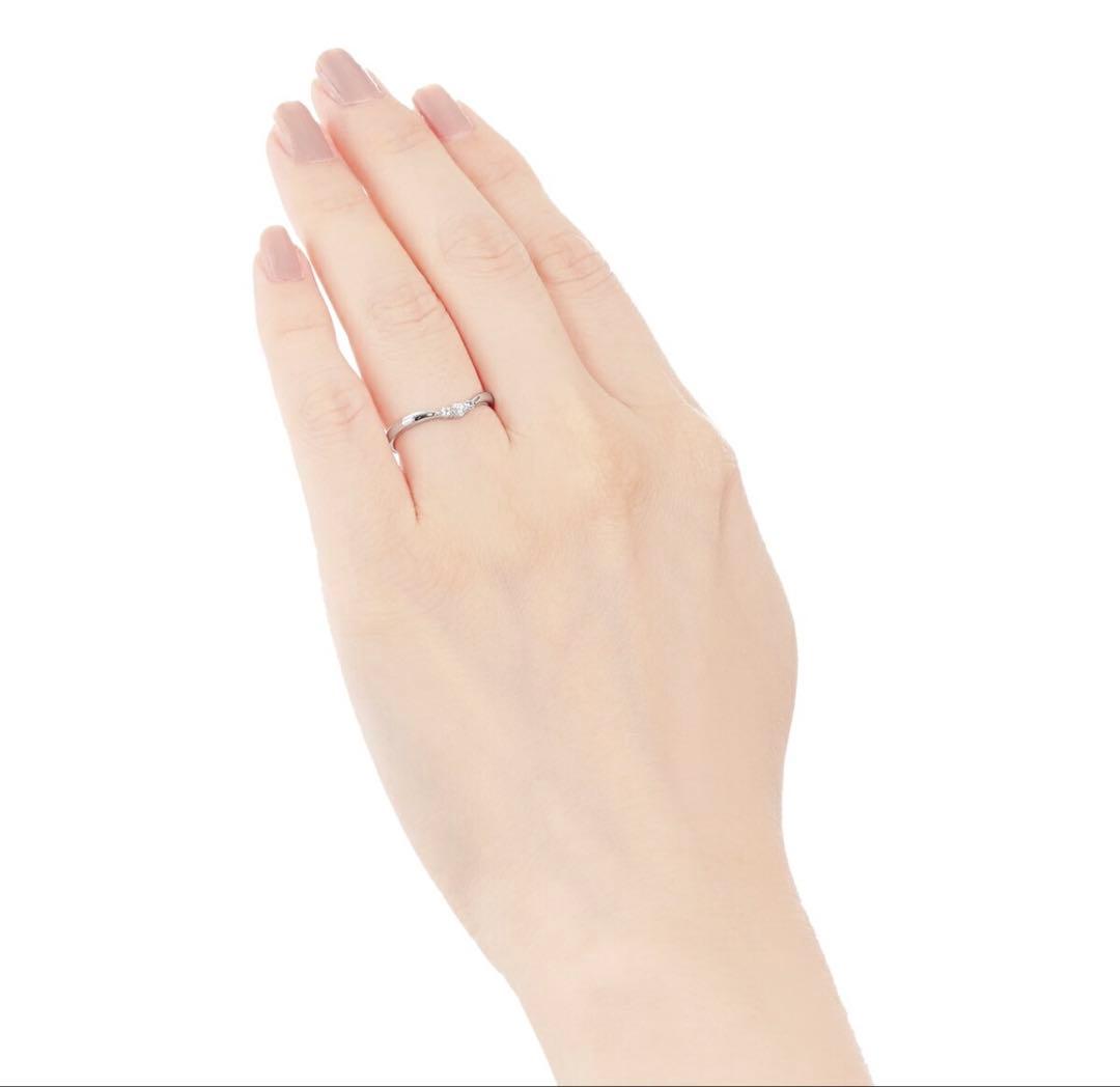 ジュエリーツツミ　K10 ホワイトゴールド　リング　ダイヤモンド