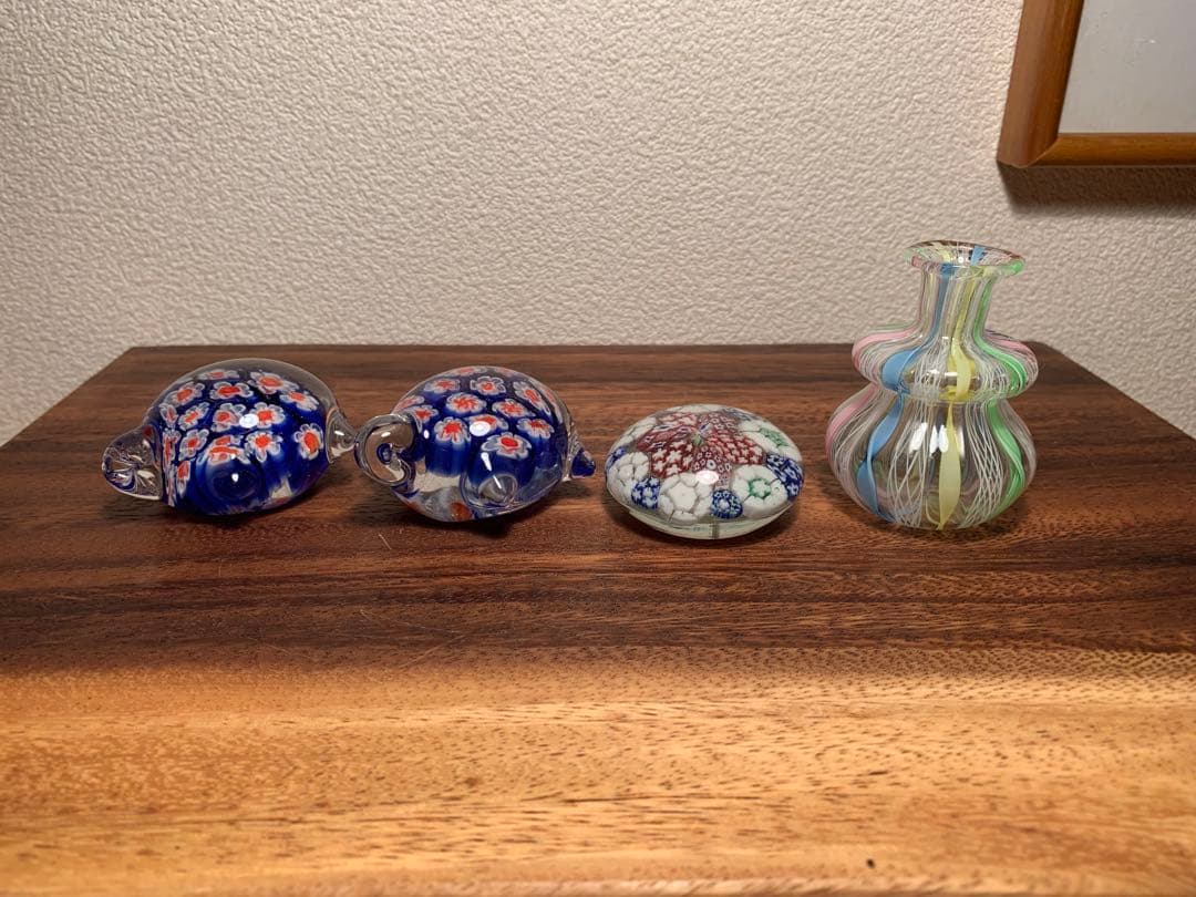 ムラーノガラス ミルフィオリ ザンフィリコ 小物4点セット murano