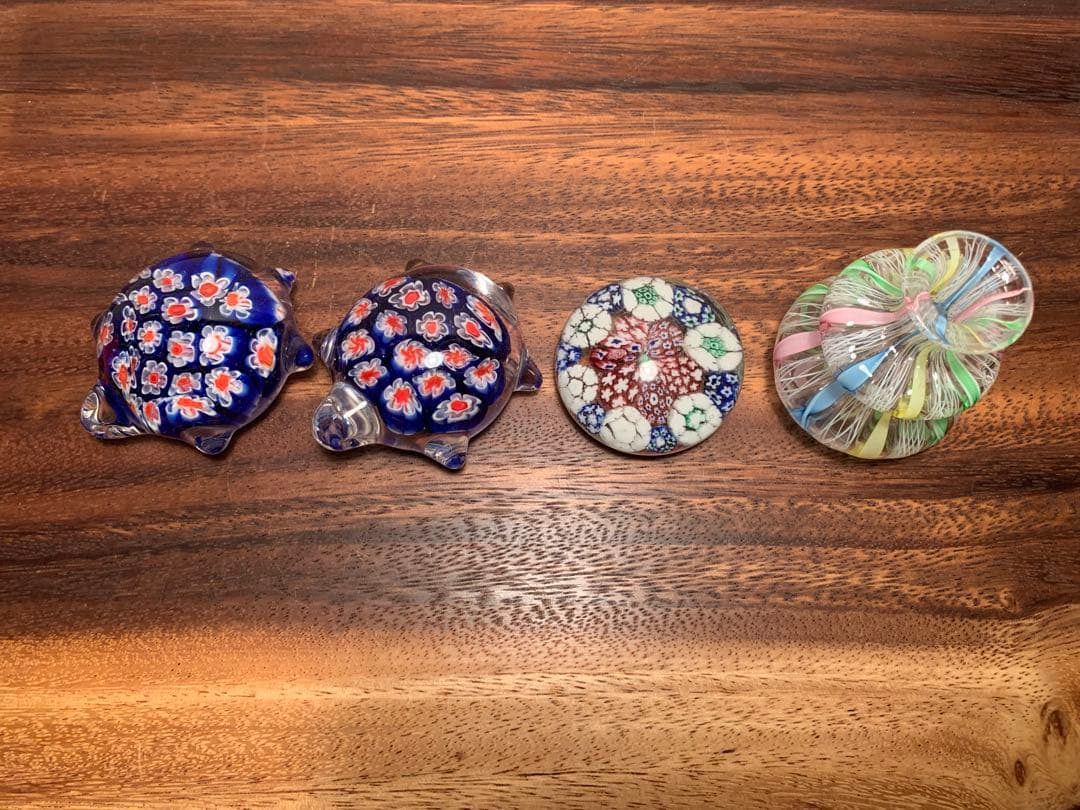 ムラーノガラス ミルフィオリ ザンフィリコ 小物4点セット murano