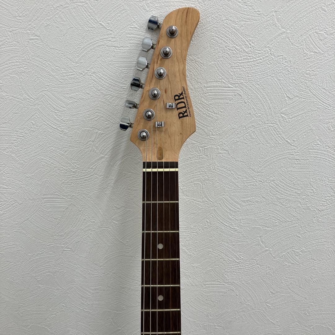 音出し確認済 RDR ストラトキャスタータイプ エレキギター 黒 ソフトカバー