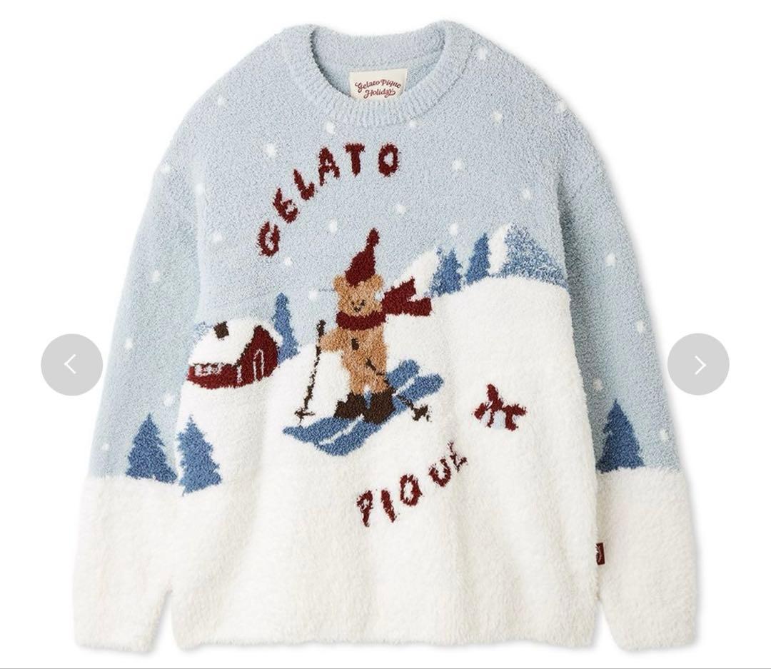 gelato pique スキーベアジャガードプルオーバー
