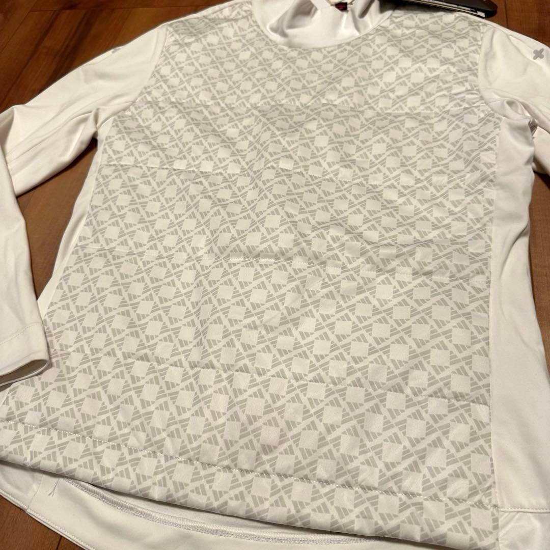 キルト生地　長袖モックネック　極暖　秋冬　真冬　防風　裏起毛　税込19,800