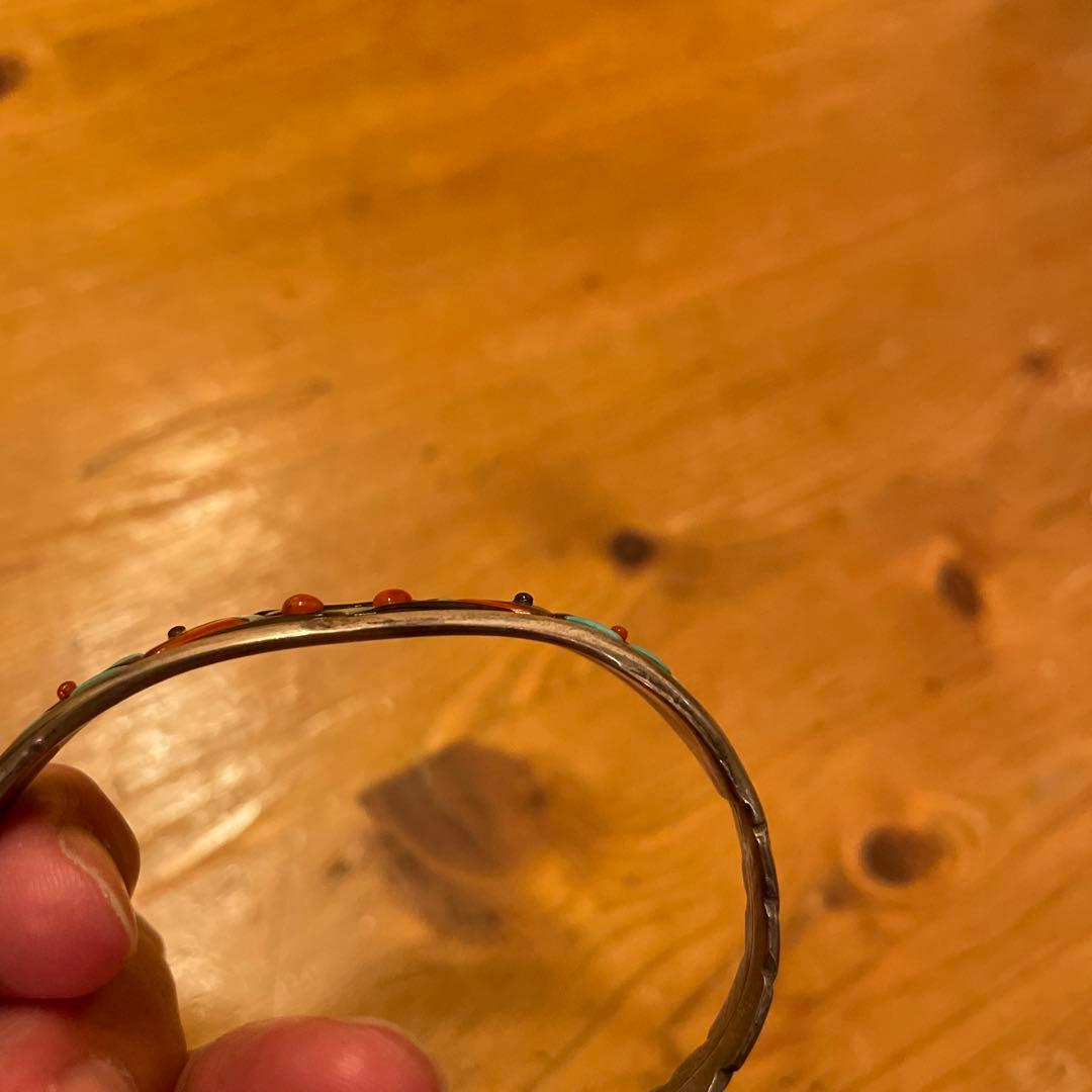 インディアンジュエリー　ズニ族　バングル