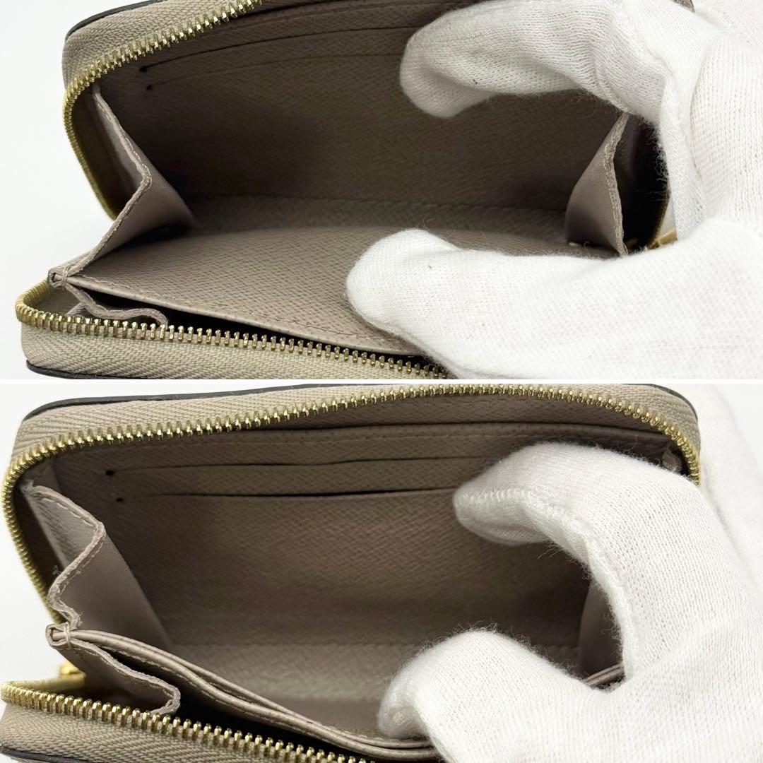 美品 ルイヴィトン エピ ジッピーパース 小銭入れ ミニ財布 グレージュ