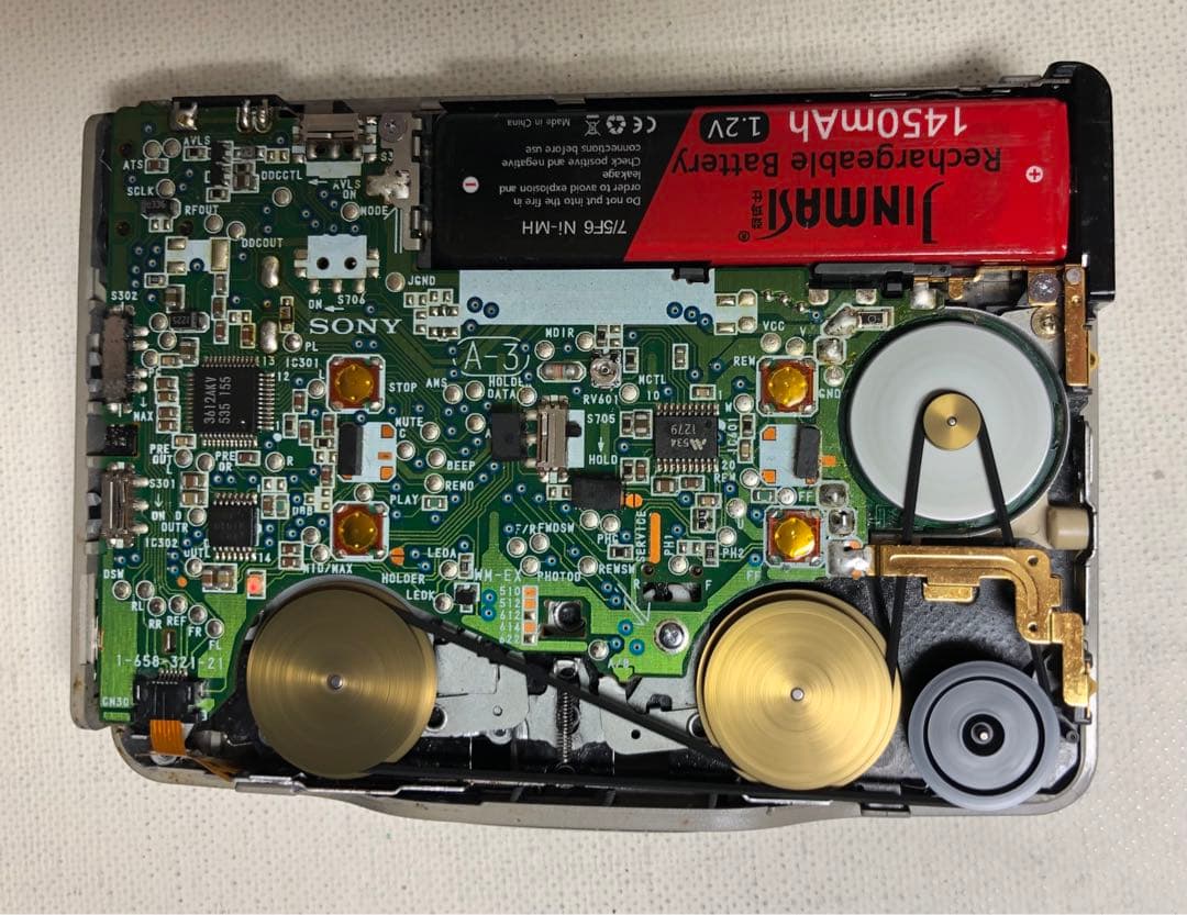 動作音クール！WM-EX622 SONYカセットウォークマン可動品Sブラック