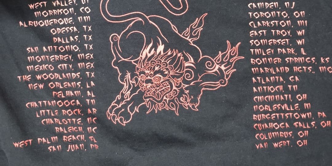 モトリー・クルー ニュータトゥー 2000ツアー Tシャツ Winterland