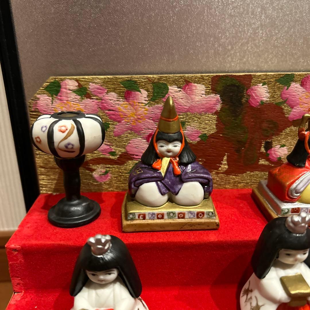 貴重❗️瀬戸焼　川本正義作　陶製　雛人形　ケース付き‼️