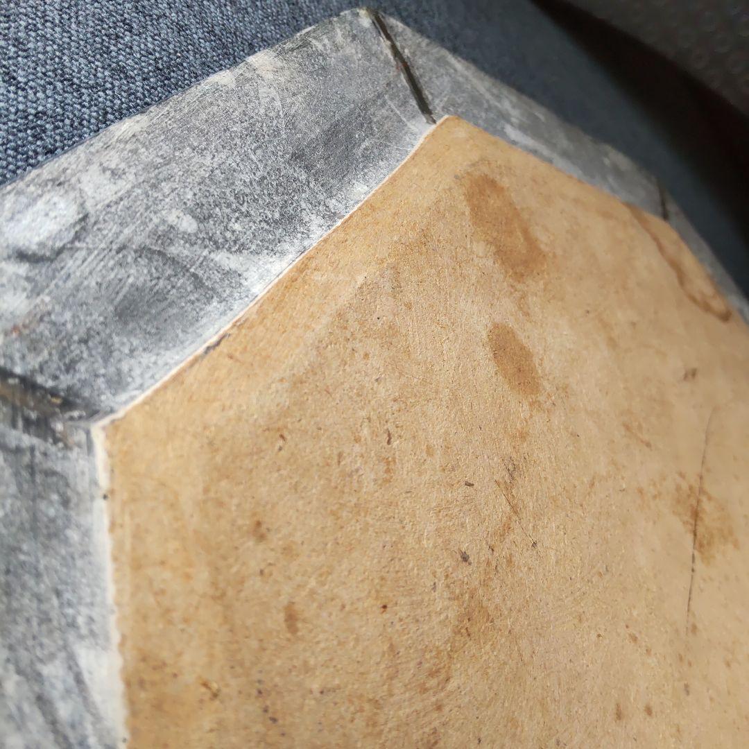 レア！アンモナイト化石 他生物の大理石八角形オブジェプレート！