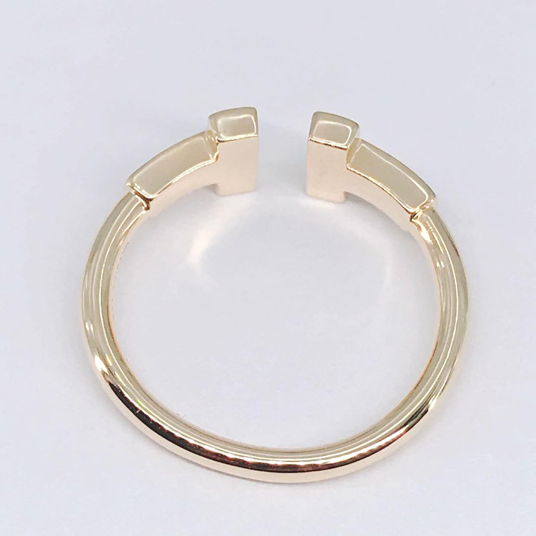 ティファニー Tワイヤー ダイヤモンド リング 750 K18 イエロー 現行品