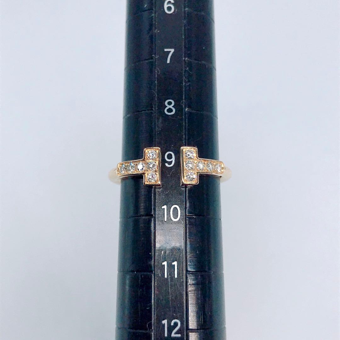 ティファニー Tワイヤー ダイヤモンド リング 750 K18 イエロー 現行品