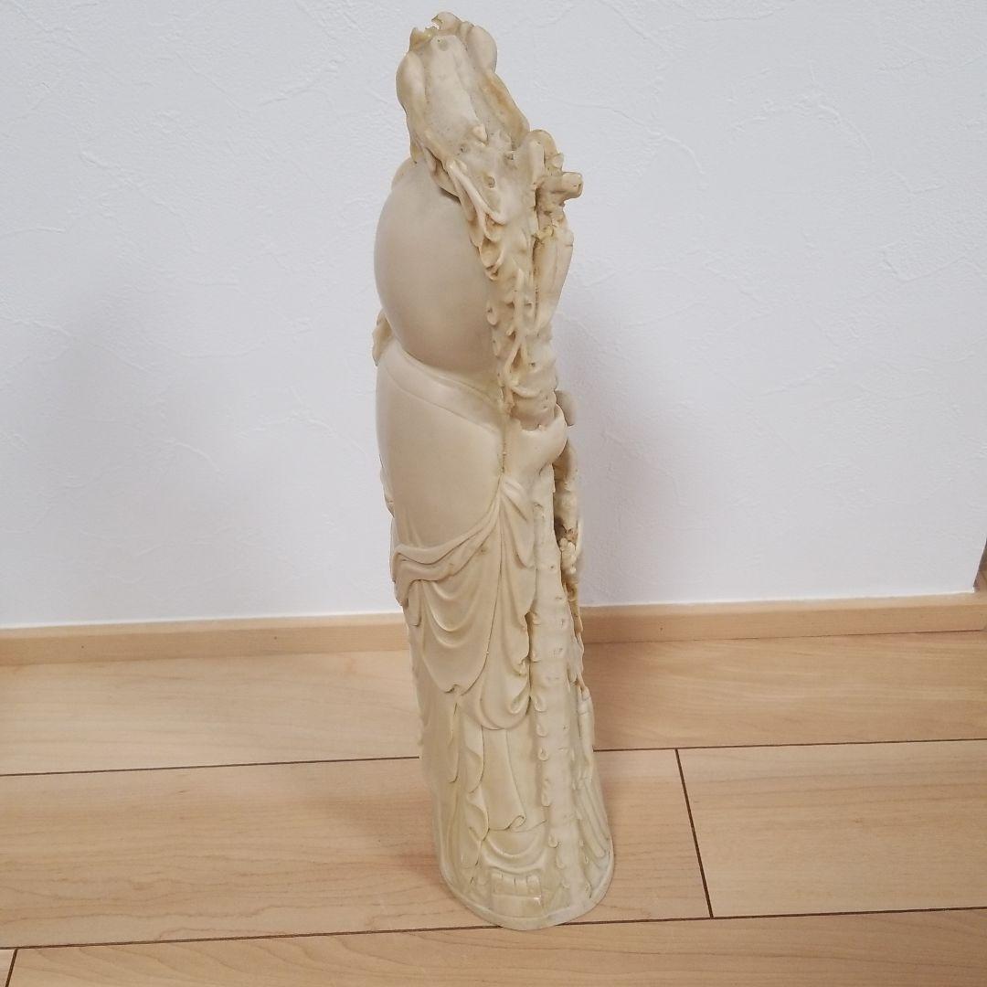 象牙風 置物 練り物 福禄寿