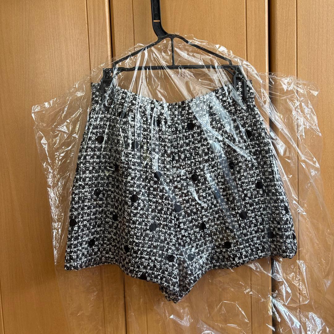 sheller ドットツイードレディキュロット シェリエ