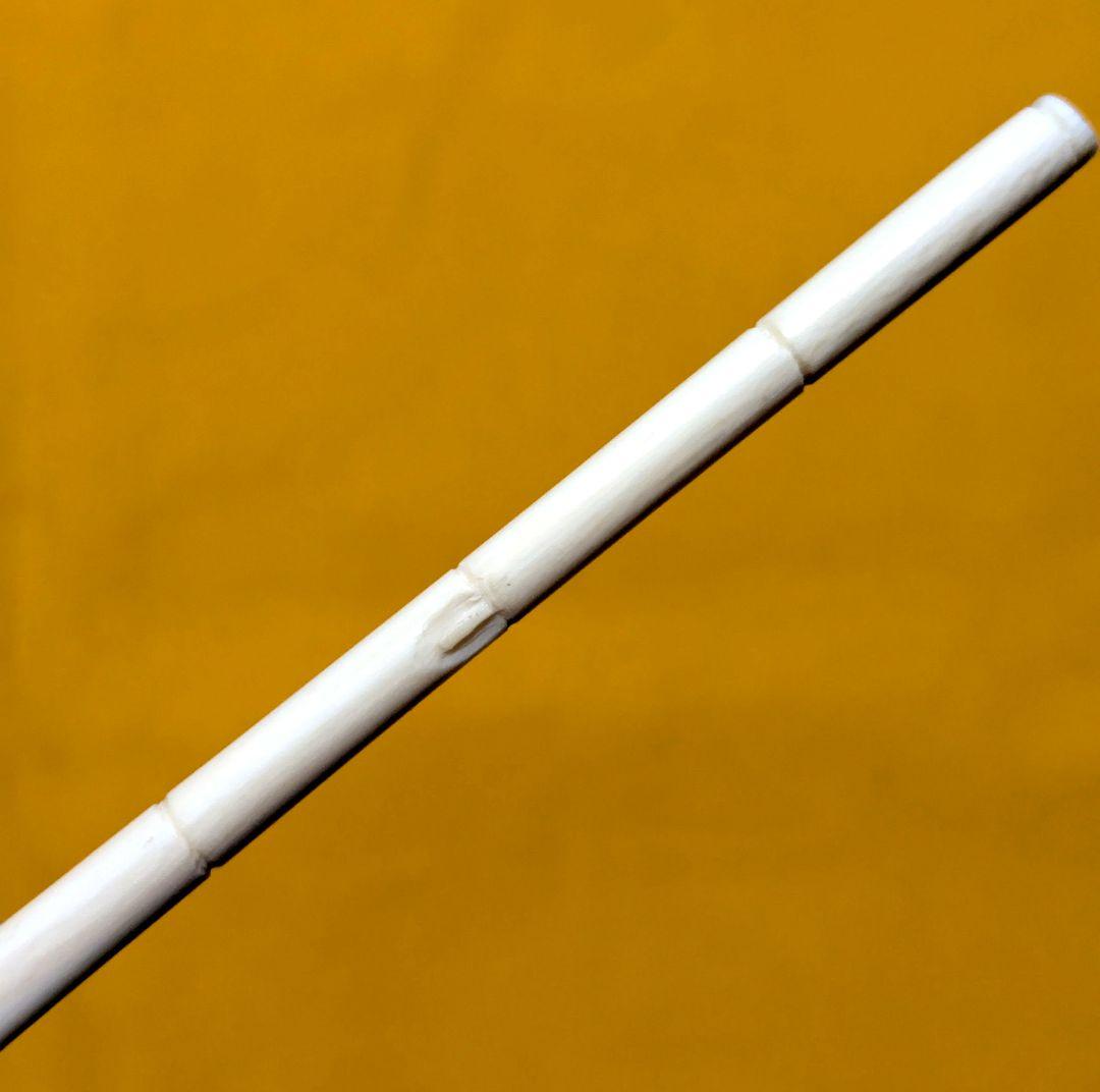 【閉店売り尽し】手彫り茶杓　笹之葉型