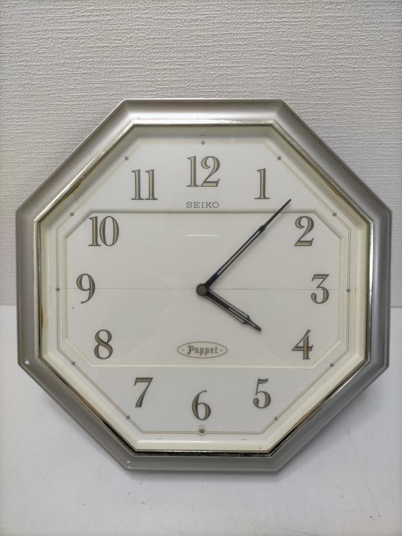 SEIKO　セイコー　からくり時計　PUPPET　シルバー　250812-1Y