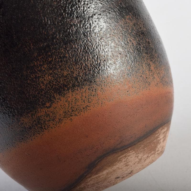 茶道具　瀬戸焼　古瀬戸　肩衝茶入　仕覆付　裏千家十四代淡々斎極め箱　M　8765