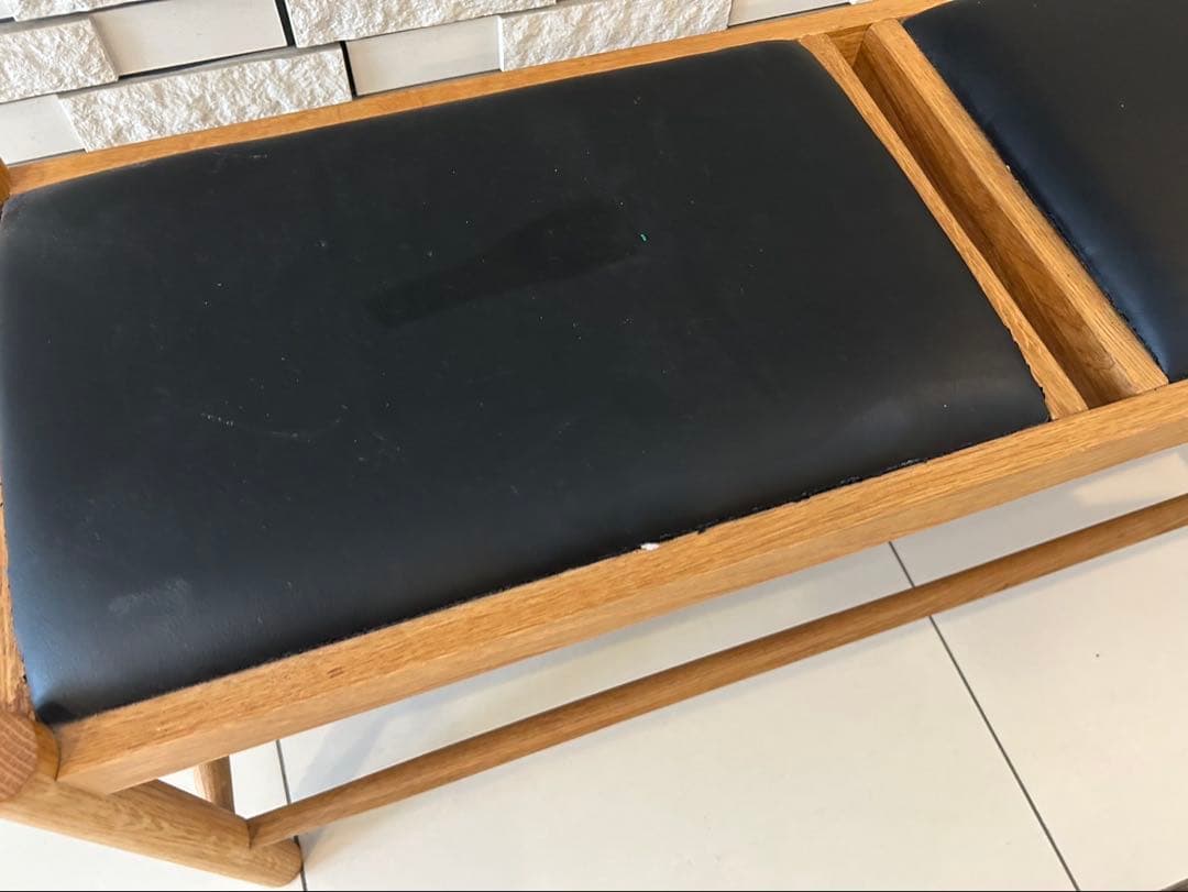noce ダイニングベンチ　レザーベンチ　木製ベンチ