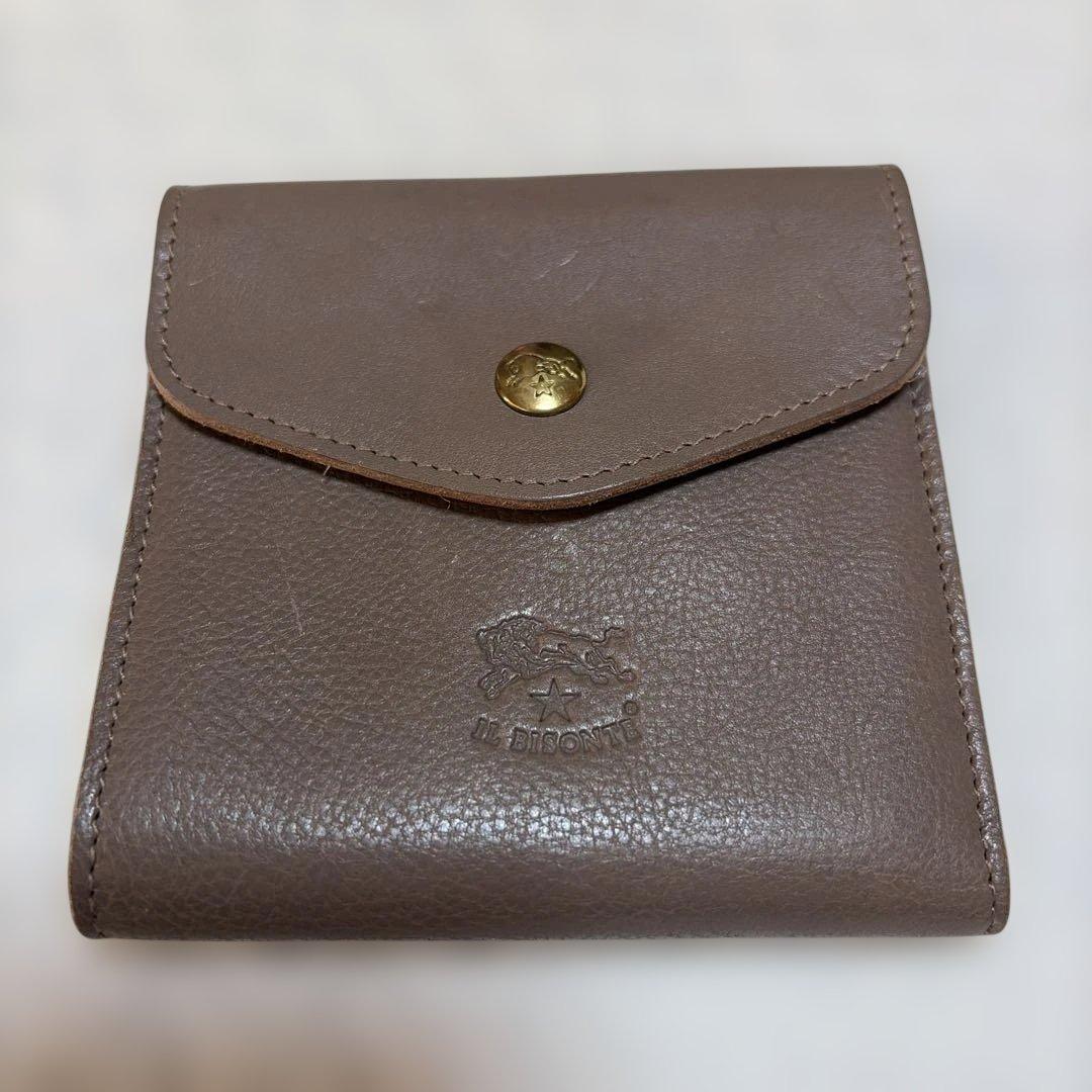 IL BISONTE イルビゾンテ　がま口　二つ折り財布