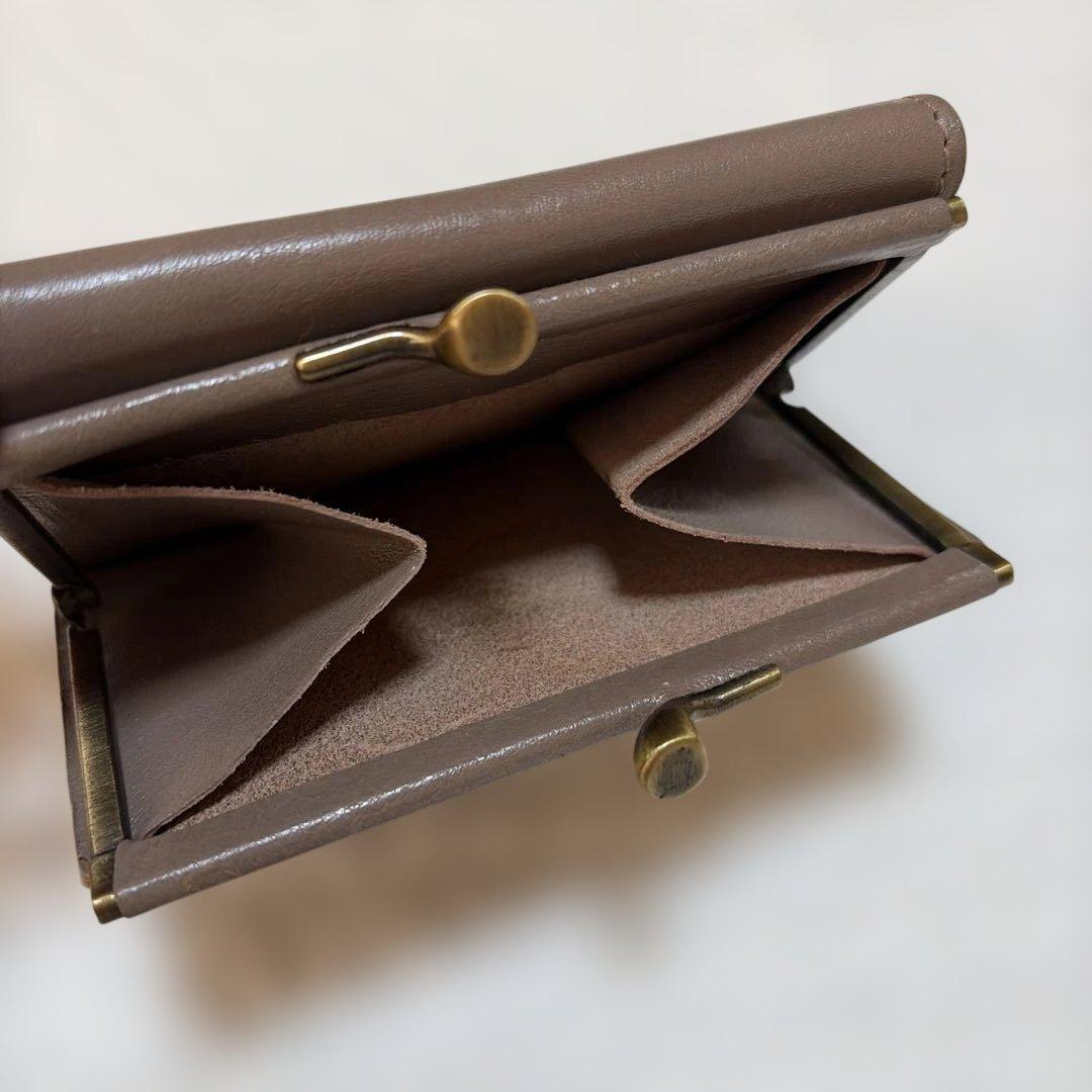 IL BISONTE イルビゾンテ　がま口　二つ折り財布