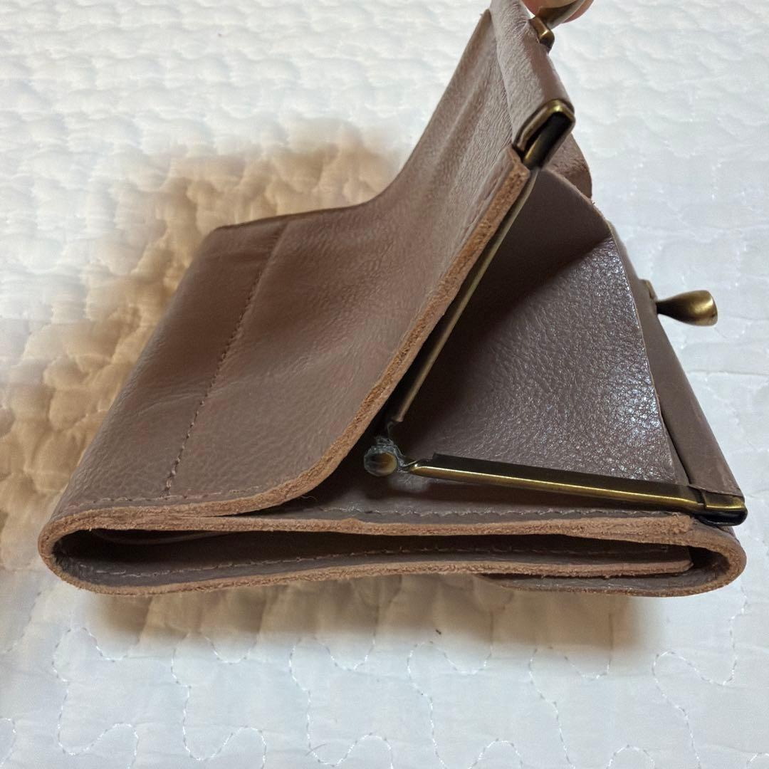 IL BISONTE イルビゾンテ　がま口　二つ折り財布