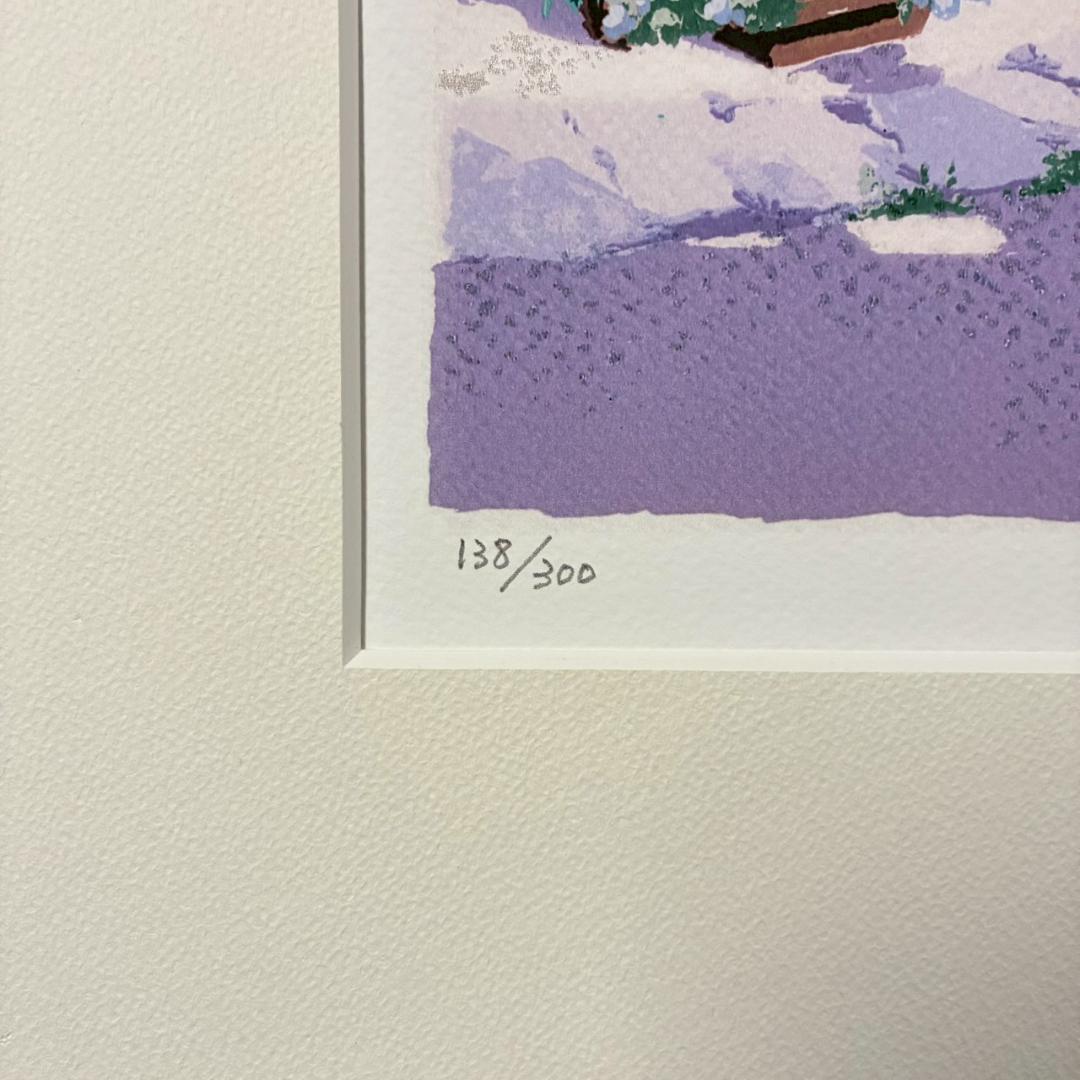 サルボ「エーゲ海 パノラマ」ミクストメディア 直筆サイン入 額装 イタリアの画家