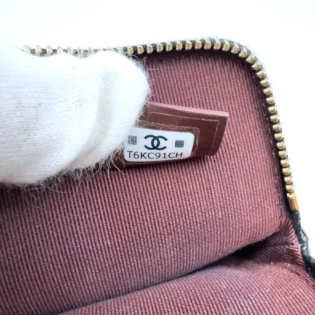 ◇シャネル◇キャビアスキン/マトラッセ/コンパクトウォレット/ケース/財布