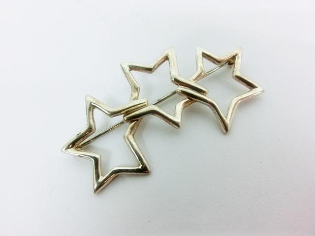 ティファニー ブローチ トリプルスター SV925 3星