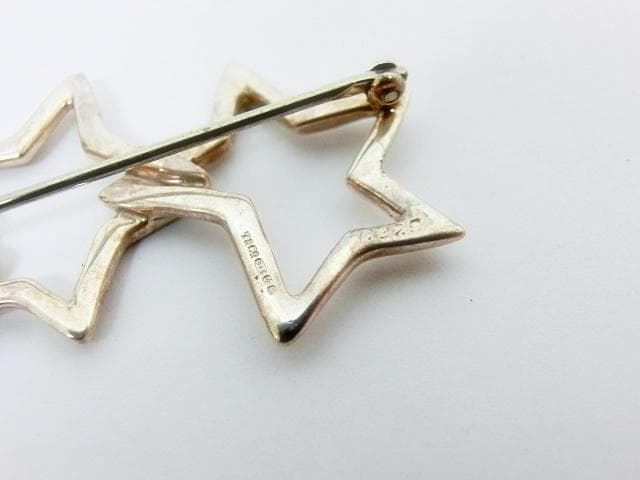 ティファニー ブローチ トリプルスター SV925 3星