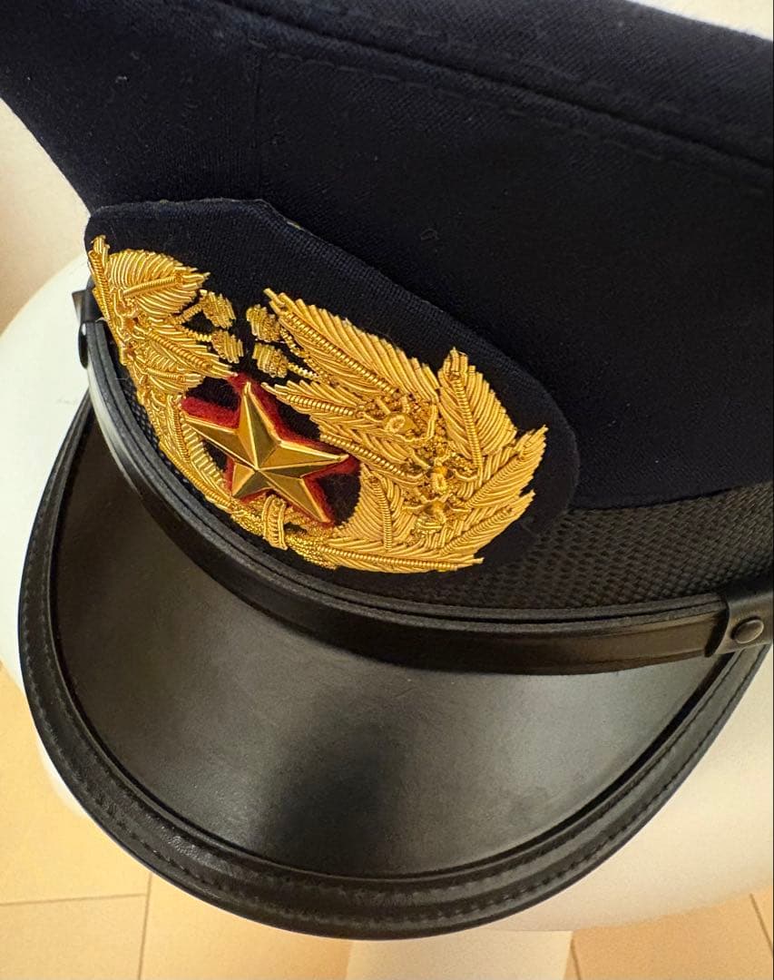 制帽 警察・消防・日本軍モチーフ カスタム帽子 金刺繍 五芒星｜コスプレ 撮影用