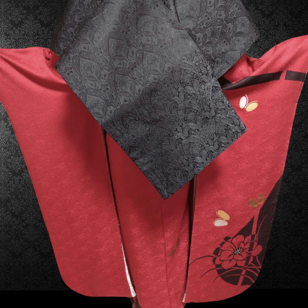 新品未使用！振袖フルセット・成人式・総絞り・大輪花模様・金彩加工・モダン