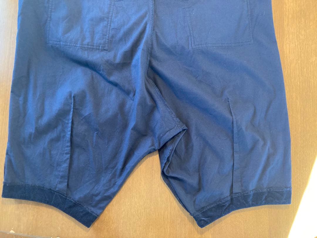 HUIS. 遠州織物　みじんコール　サルエルバルーンパンツ　ネイビー