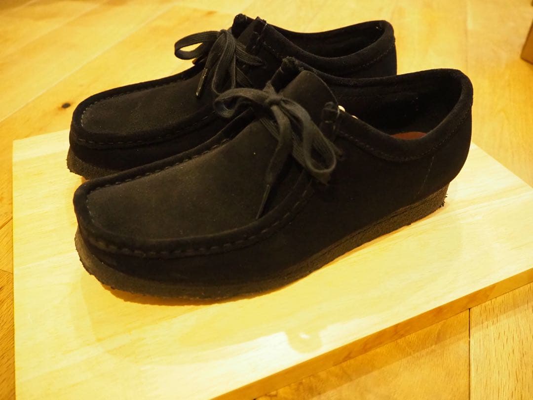 【着用1回美品】クラークス ワラビー ブラック 8 スエード ブーツ