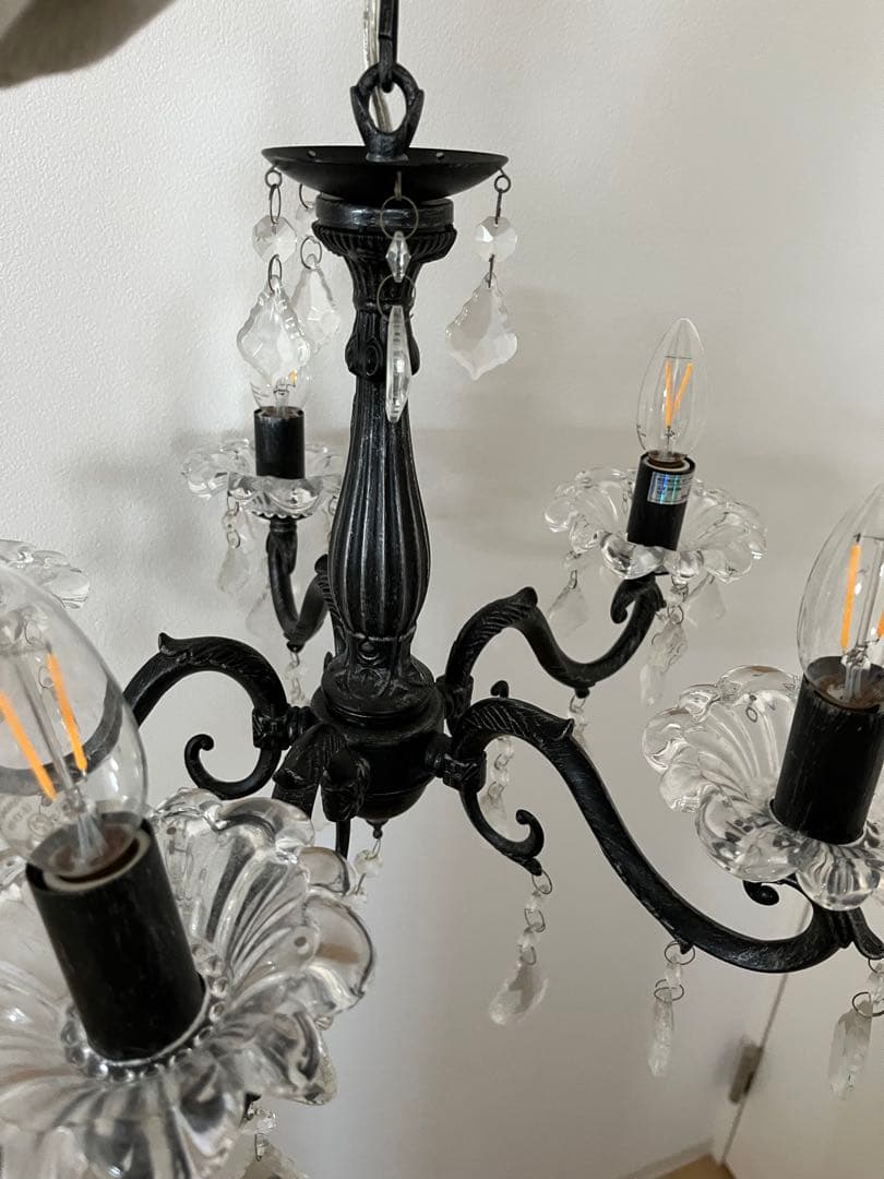 Rico　サラグレース　アンティーク調　シャンデリア　5灯