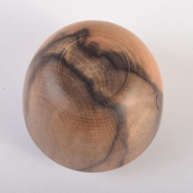 茶道具　天然木　黒柿製　きれいな木目の棗　時代箱　V　8356