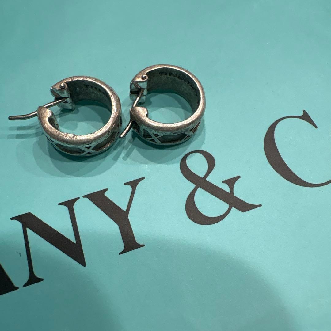 廃盤 オールド ティファニーフープピアス