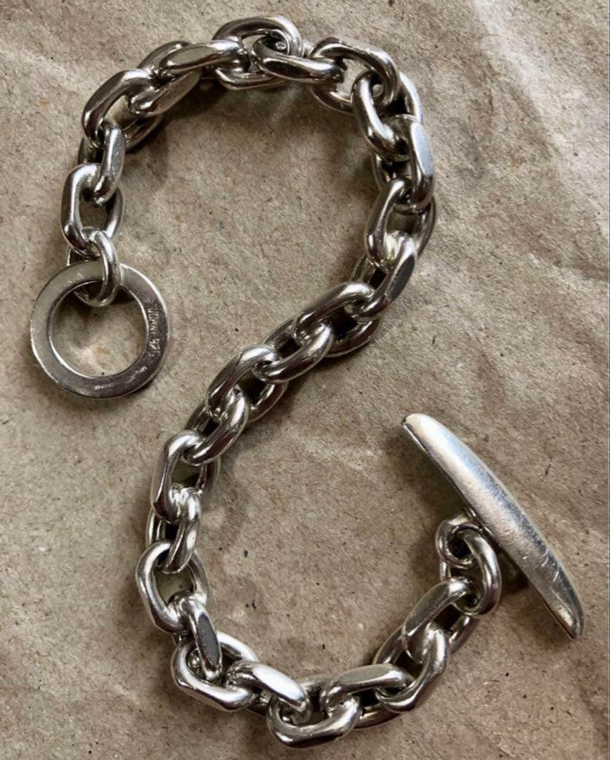 週末値下　英国製 925 アンカーチェーン シルバーブレスレット