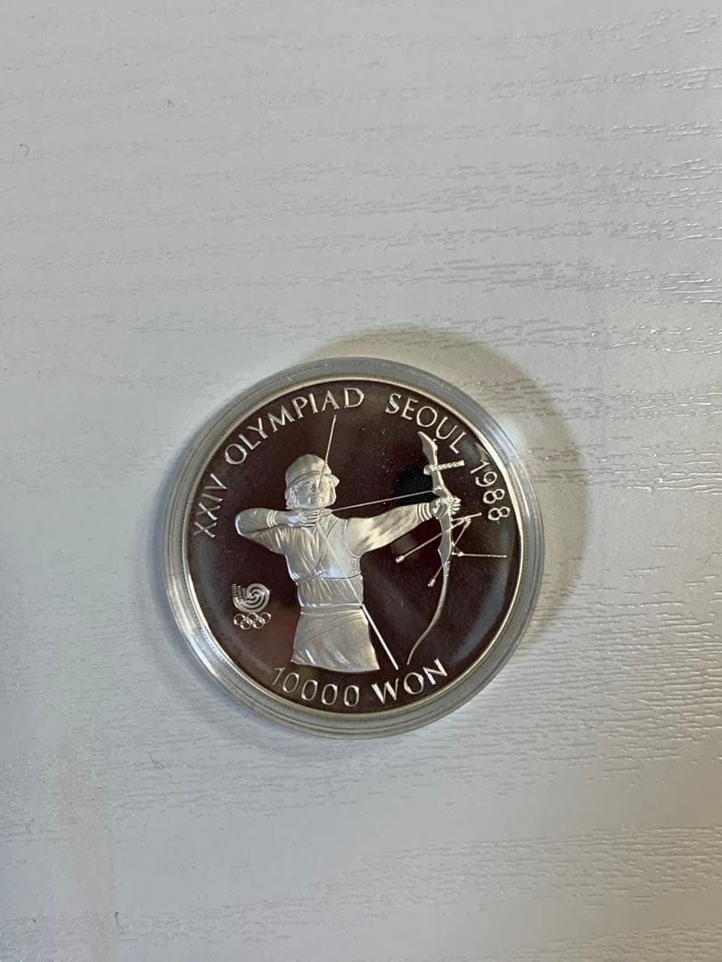 1988年ソウルオリンピック 記念硬貨 2枚シルバー 保証書 記念