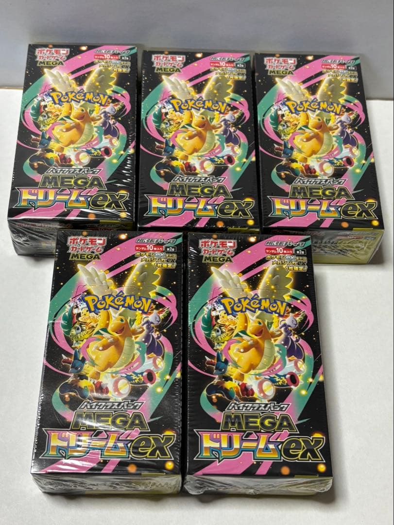 ポケモンカード　MEGAドリームex　5BOX シュリンク付き