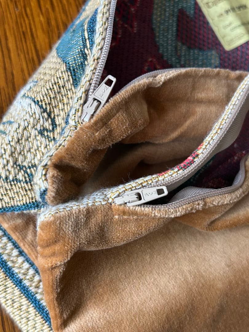 フレミッシュ織り　フレミッシュ　タペストリー　クッションカバー　2枚